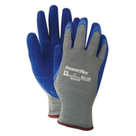 Ansell Size 7 PowerFlex Rubber Dipped Palm Coated Work Gloves With Seamless Poly/Cotton Knit Lining (144 Pair Per Case)